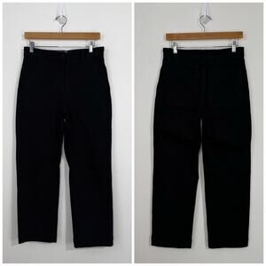 Everlane Cropped Straight Jeans Size 4 Regular Black High Rise Denim